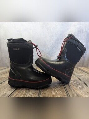 Bogs McKinley Waterproof Insulated Winter Boots Infants Size 9 Black
